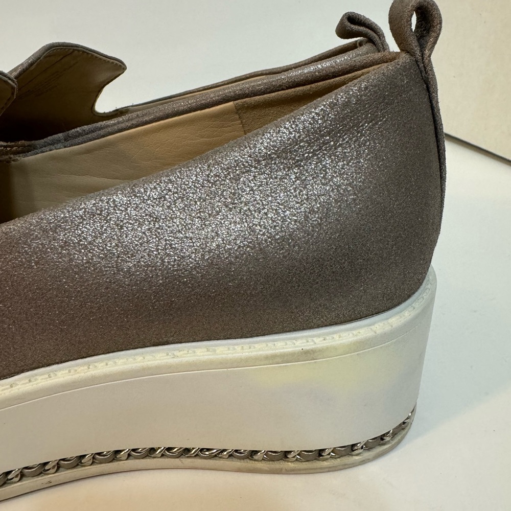Karl lagerfeld Brea Leather metallic platform shoes - Picture 6 of 6